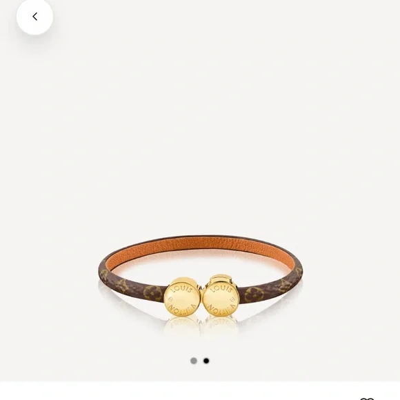 Louis Vuitton Gold and Brown Bracelet - Picture 7 of 9